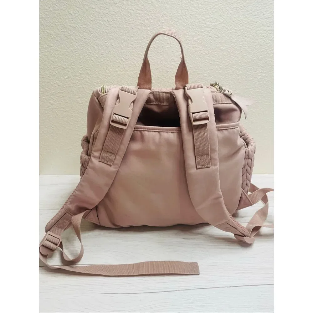 mommore Diaper Bag Small Diaper Backpack Pink
